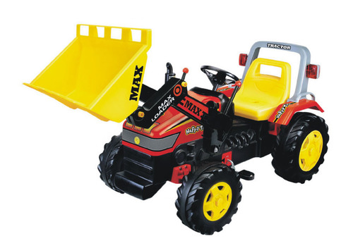 Toy-18 - Plastic, 30x40x20 cm, Red | Ride-On Toy Tractor, Child Friendly, Interactive Play