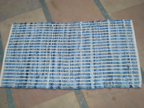 Denim Chindi Rag Rug