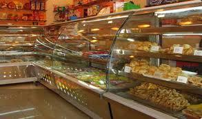 Sweet Display Counter - Stainless Steel, Customizable Dimensions | Impact Resistant Tempered Glass, LED Lighting, Adjustable Shelves, Sleek Design, Easy to Clean, Slider Doors