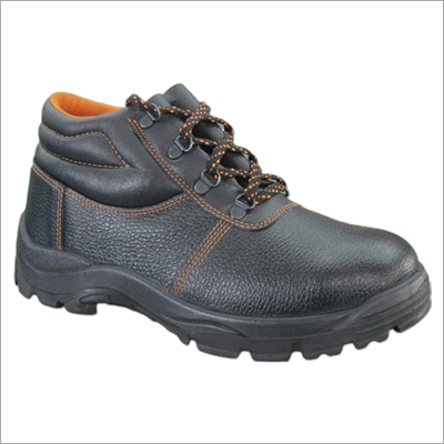Plain Leather Safety Shoes