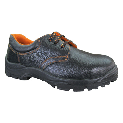 Plain Leather Safety Shoes
