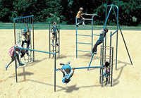 Outdoor Playground Climbers - Features: Multiple Climbing Sections Promotes Physical Activity Social Interaction