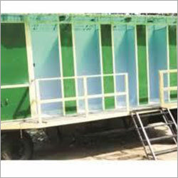Green And White 14 Seater Mobile Toilet Van