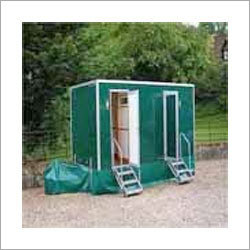Green Mobile Urinal Toilet Van