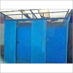 Blue Portable Urinal Trolley