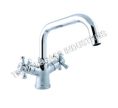 Basin Mixer Central Hole With Extended Spout