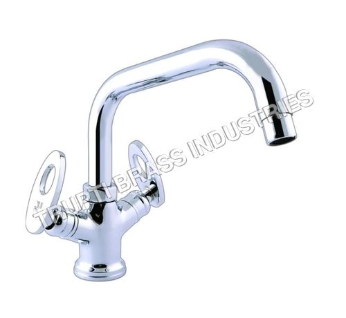 Basin Mixer Central Hole With Extended Spout