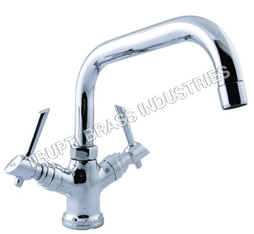 Basin Mixer Central Hole With Extended Spout