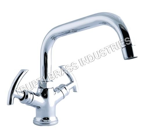 Basin Mixer Central Hole With Extended Spout