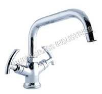 Basin Mixer Central Hole With Extended Spout
