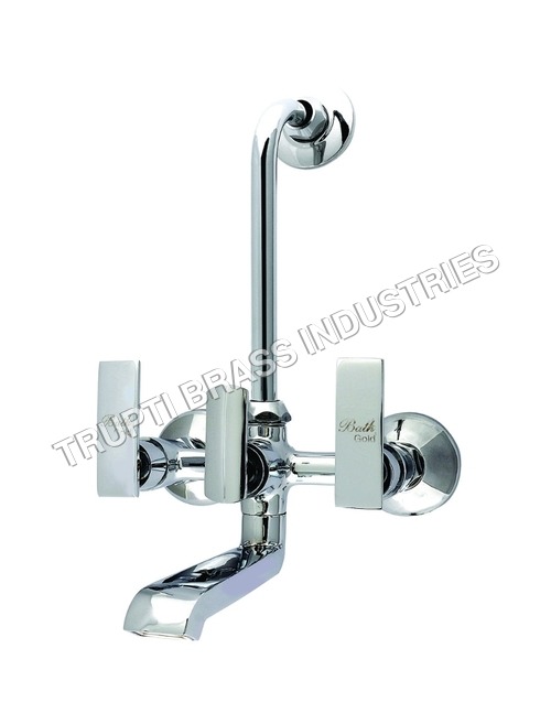 Wall Mixer With Bend For Arrangement Of Overhead