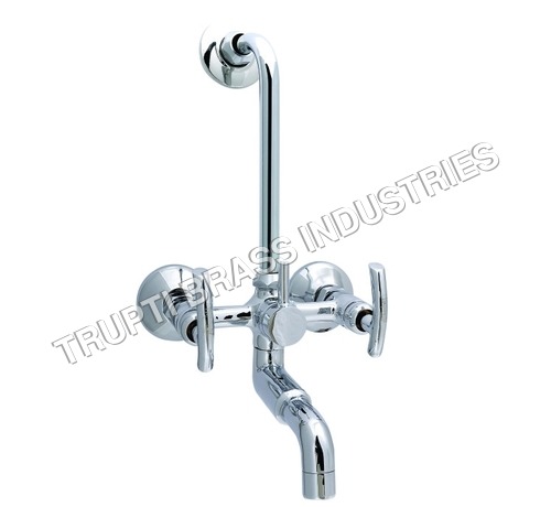 Wall Mixer With Bend For Arrangement of Overhead