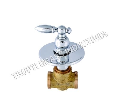 Flush Cock Ceramic Quarter Turn & Wall Flange