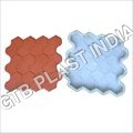 Interlocking Chequered Tiles Moulds