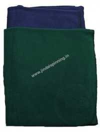 Railway Blanket - 100% Cotton, King Size, Green | Smooth Finish, High Tearing Strength, Plain Dyed, Hemmed Edges