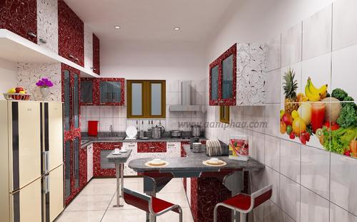 Dual Colour Kitchen Cabinets
