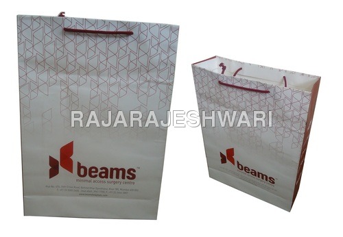 Laminated White Paper Bags