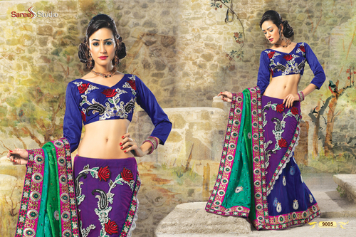 Embroidered Lehenga Saree