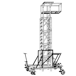 Tiltable Tower Ladder
