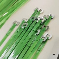 Pre Cut Pet Strap - Polyester (pet) 19mm X 1.32mm, Green | High Tensile Strength, Shock Absorbing, Lightweight, Environmentally Friendly