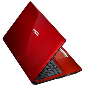 Asus Red Metallic Laptop