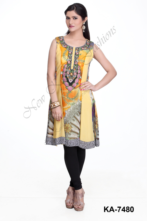 Printed Embroidery Kurti