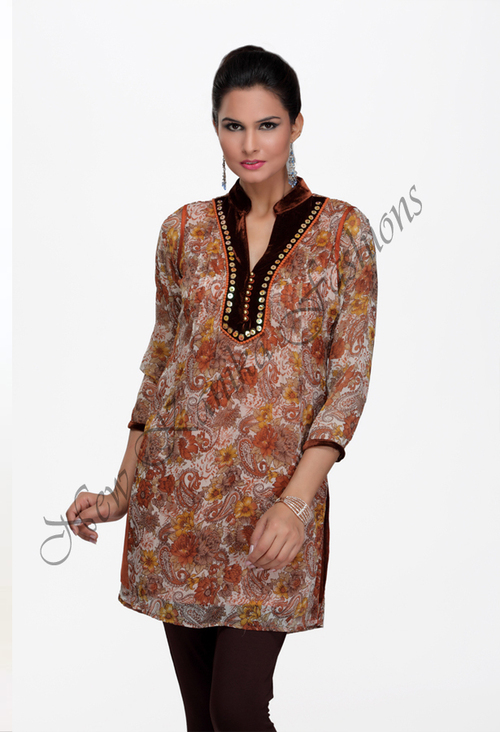Georgette Floral Kurti