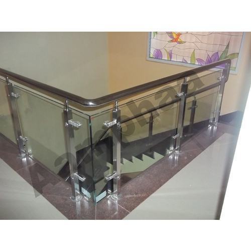 Stainless Steel Handrail With Glass Models