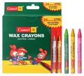 Camel Wax Crayons - Wax, 90x60 Mm, Green | Creative Tool, Durable Wax, Easy Blending, Smooth Application, Vibrant Colors, 24 Pieces