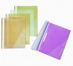 file-1 - Plastic A4 Size Transparent Press-Button File, 20 Sheets Capacity, Durable and Portable