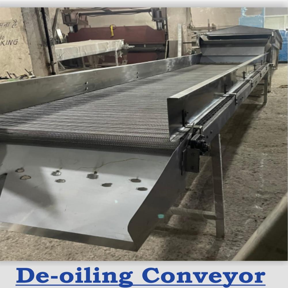 Industrial Deoiling Conveyor - Stainless Steel, Silver Color | User-Friendly, Superior Performance, Corrosion Resistant, High Efficiency