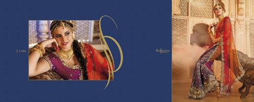 Wedding Sarees - Soft Fabric, Varied Sizes, Purple Color | Durable, Lightweight, Easy to Maintain, Intricate Design