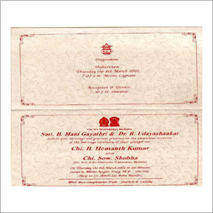 Invitation Card Packaging Box