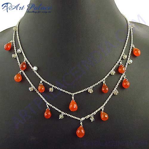 Gemstone Beaded Necklace By ART PALACE