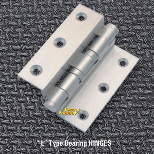 Silver Brass L- Lock Type Hinges