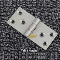 Brass Table Hinges - Various Sizes (1-2 Inches) | Polished Silver Finish, Smooth Operation, Easy Installation