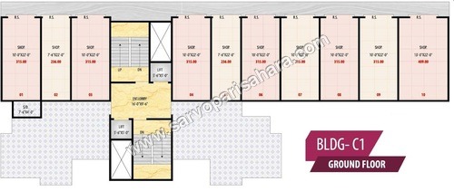 Building C1 & C2 : Ground Floor Plan