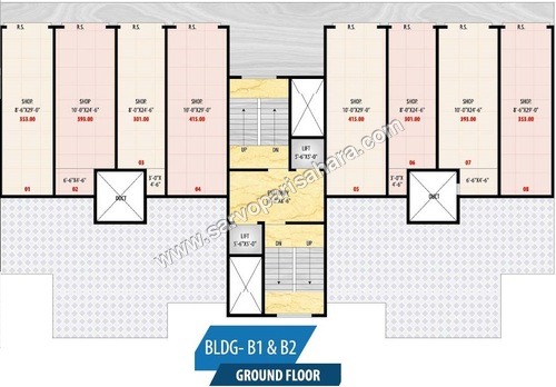 Building B1 & B2 : Ground Floor Plan