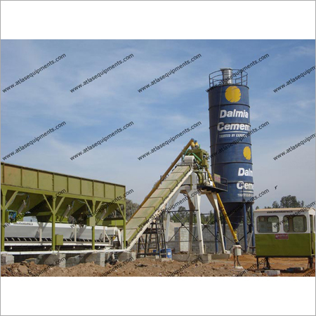 Stationary Concrete Plant - Steel, Variable Dimensions, PLC Based Control | Semi-Automatic, High Output, Precise Mixing, Durable Design