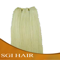 Straight Machine Weft White Human Hair
