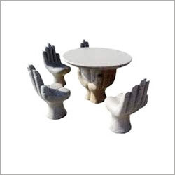 Furniture - Marble, Varied Sizes, White | Elegant Design, Hand-Carved Detail, Comfortable Seating