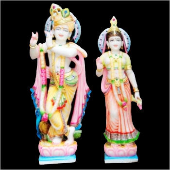 Marble Radha Krishna Statue