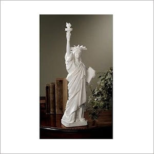Statue of Liberty Sculpture - Resin, 12 Inches, Matte White | Intricate Detail, Elegant Design, Durable, Collectible Gift