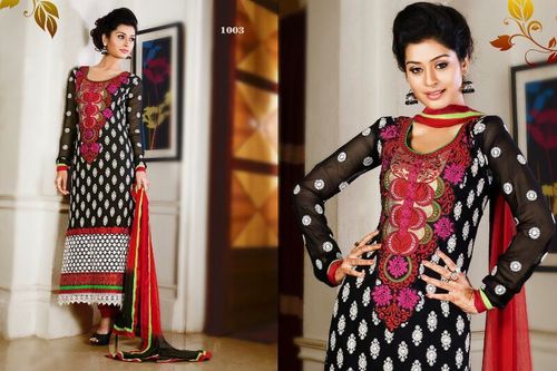 Stylish Embroidery Worked Salwar Kameez