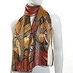 Patterned Satin Scarves