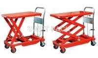Hydraulic Hand Table Truck - 350 Kg Capacity, 905x500x50mm Size, Red Color | High Weight Enduring Capacity, Durable Performance