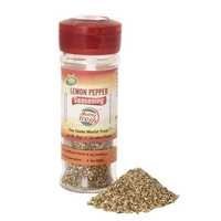 Lemon And Pepper Seasoning - 50 Grams Glass Bottle , Brown-green Freeze Dried Powder & Granules, Ideal For Chicken, Salads, Soups & Stews