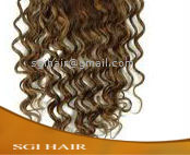 Machine Wefted Wavy Hair