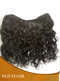 Indian Curly Machine Weft Hair
