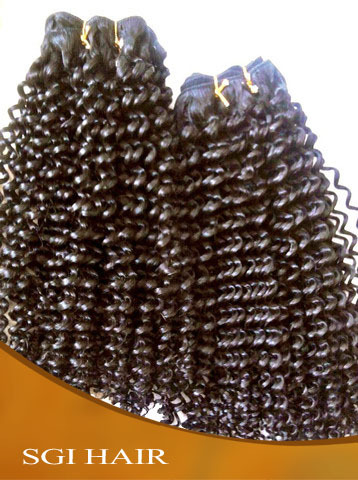 Indian Remy Curly Machine Weft Human Hair